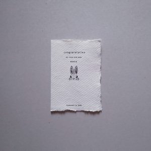 personalized new baby born card