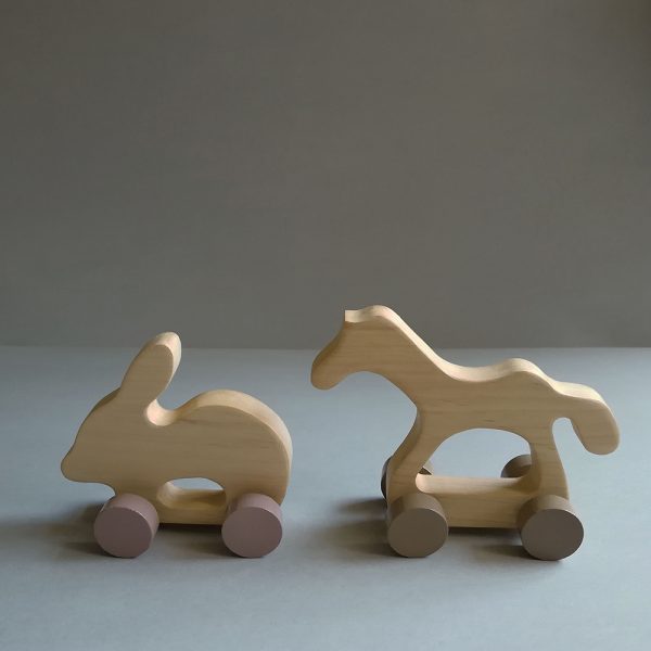 wooden kid retro toys animals