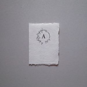 cotton paper custom letter card