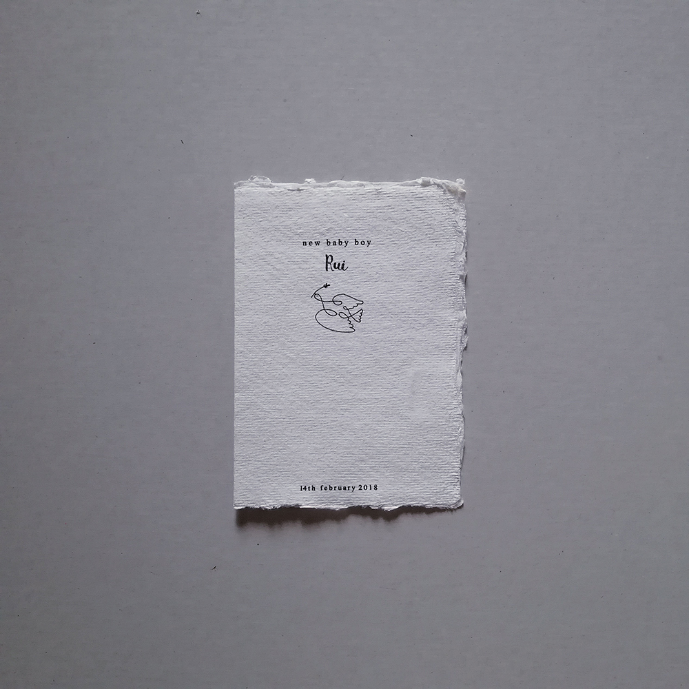 personalized new baby card boy