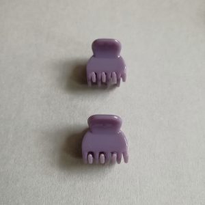 Small hair claw clips - grey lavender