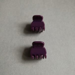 Small hair claw clips - purple