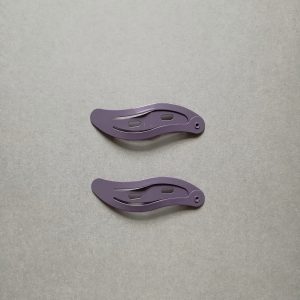 Snap clips - grey lavender