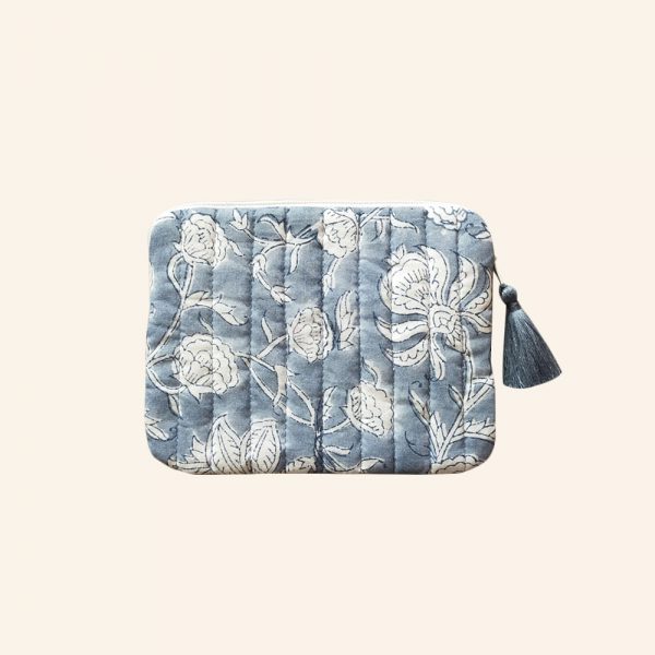 QUILTED BLOCK PRINTED EVERYDAY POUCH-01