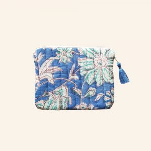 QUILTED BLOCK PRINTED EVERYDAY POUCH-07